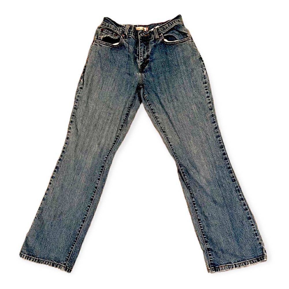 Levi’s Y2K Vintage 550 Relaxed Bootcut Batwing Distressed Mom Jeans Size 6M